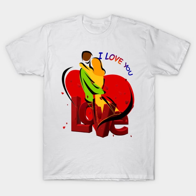 I Love You T-Shirt by HTTC